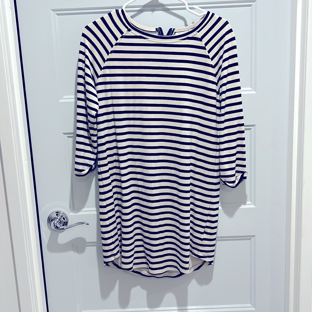 Super cute Striped Shift Midi Dress